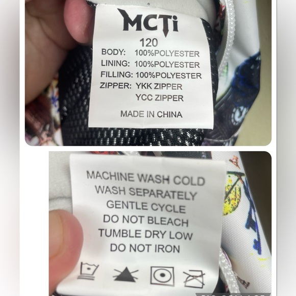 MCTi Kids Snow Suit One Piece Waterproof Ski Snowboard Jumpsuits Overalls Sz 5 T - Picture 10 of 17